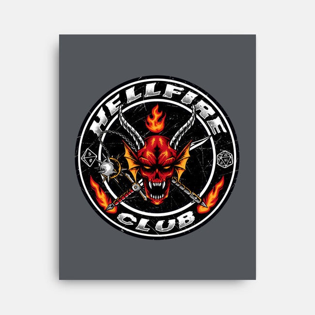 Hellfire Badge-none stretched canvas-spoilerinc
