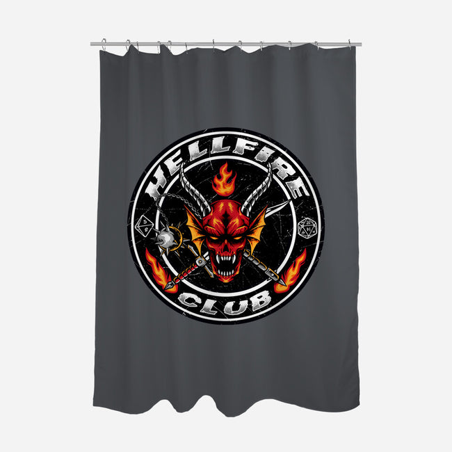 Hellfire Badge-none polyester shower curtain-spoilerinc