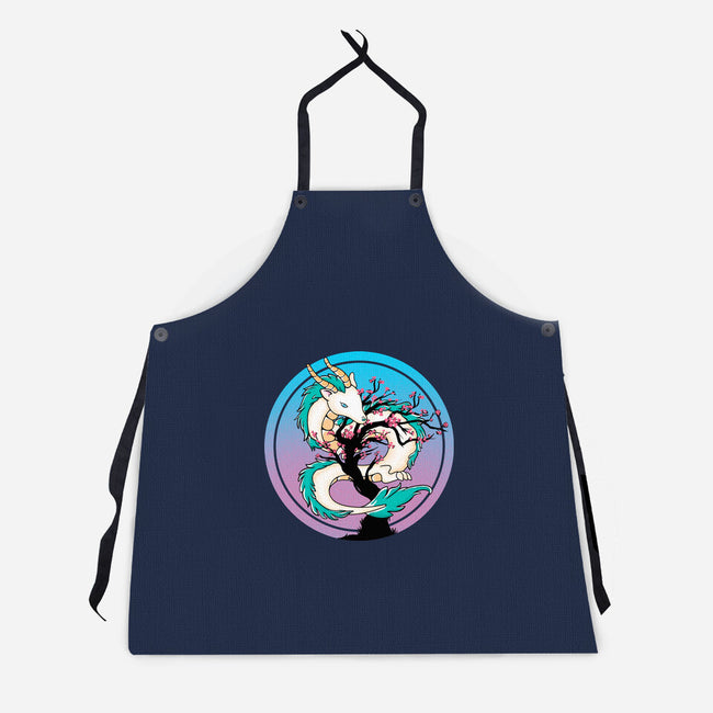 Sakura Dragon-unisex kitchen apron-leepianti