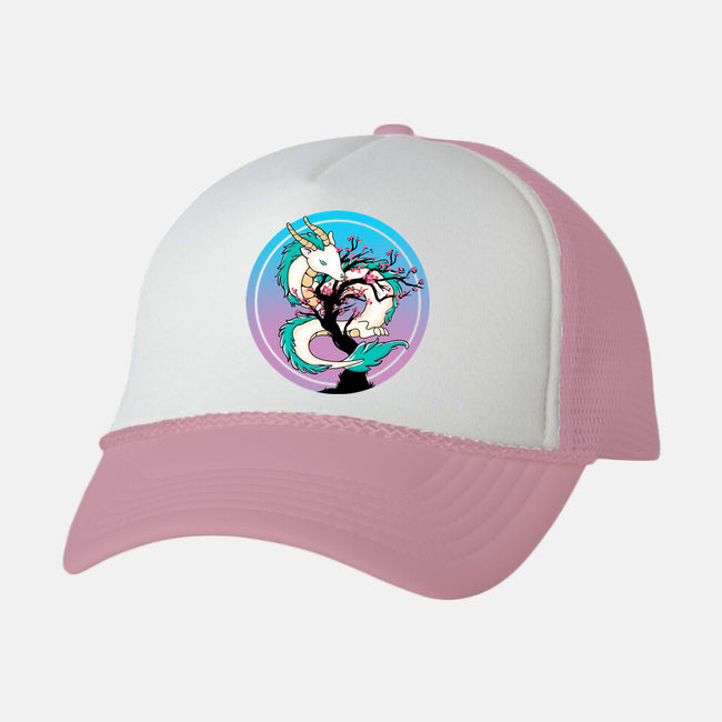 Sakura Dragon-unisex trucker hat-leepianti