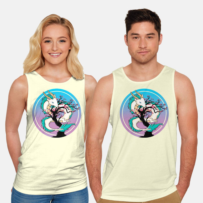 Sakura Dragon-unisex basic tank-leepianti