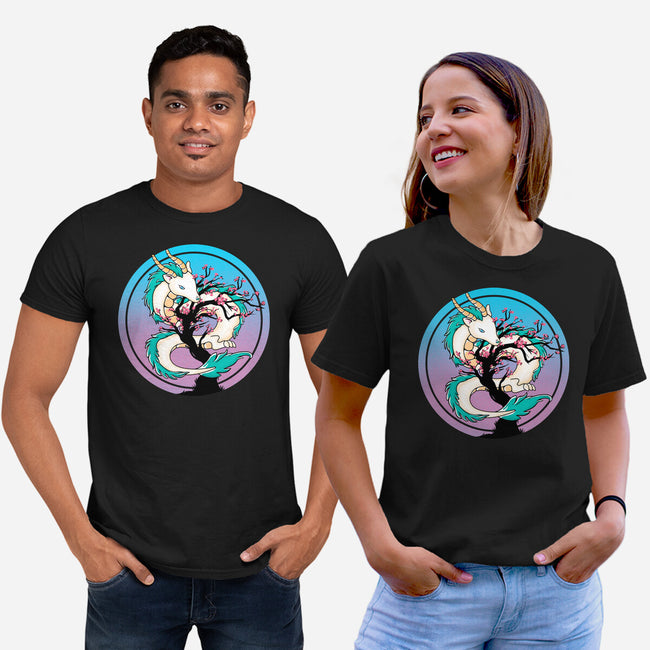 Sakura Dragon-unisex basic tee-leepianti