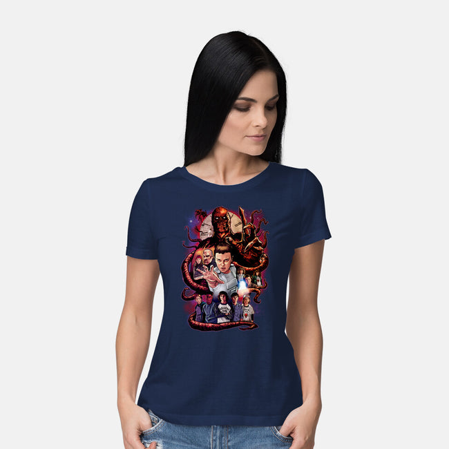 Inverted World-womens basic tee-Conjura Geek