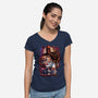 Inverted World-womens v-neck tee-Conjura Geek