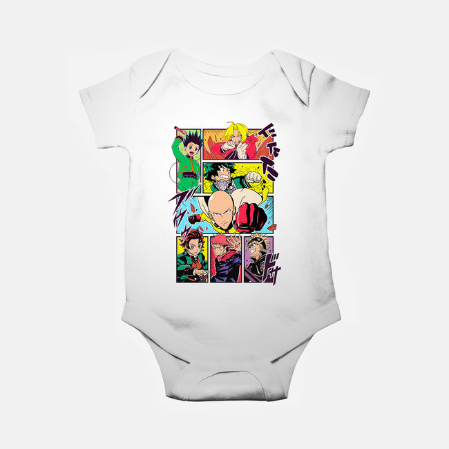 Shonen Characters-baby basic onesie-Bellades