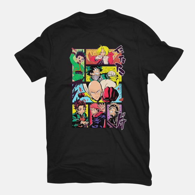 Shonen Characters-womens fitted tee-Bellades