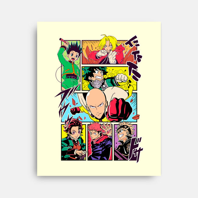 Shonen Characters-none stretched canvas-Bellades