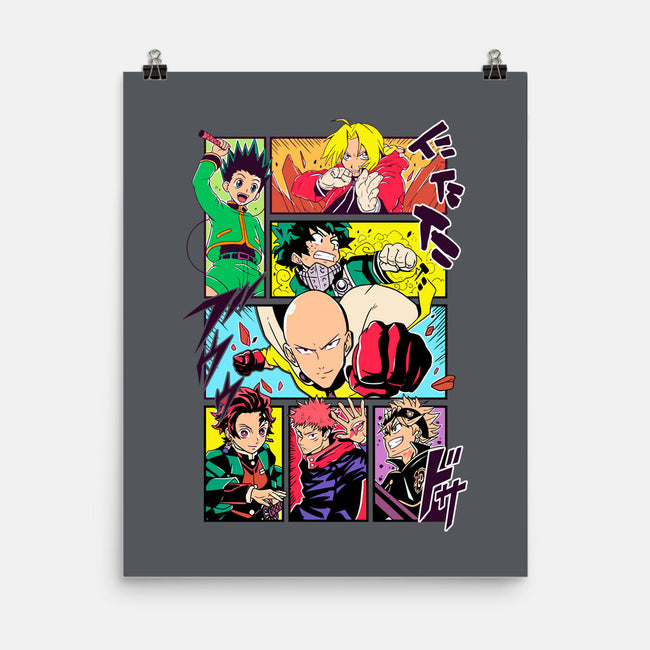 Shonen Characters-none matte poster-Bellades