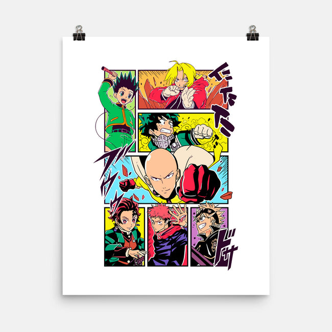 Shonen Characters-none matte poster-Bellades