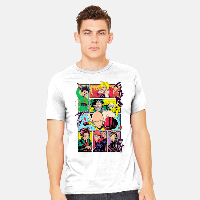 Shonen Characters-mens heavyweight tee-Bellades