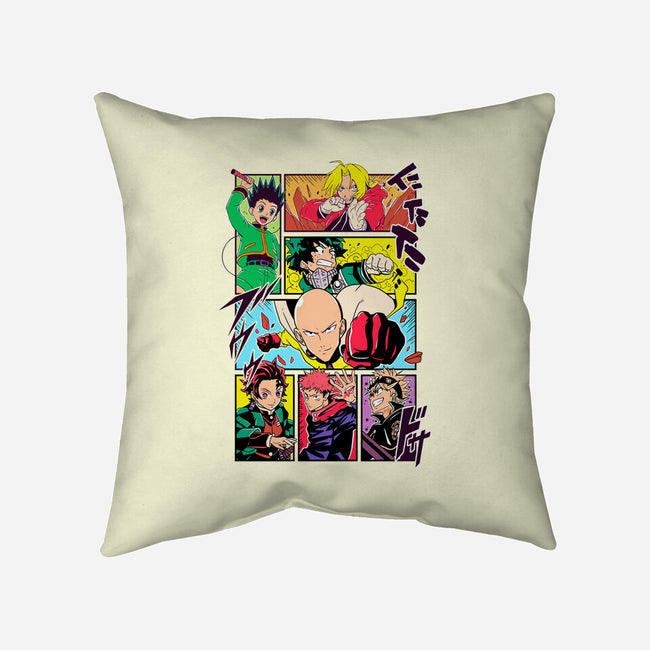 Shonen Characters-none removable cover throw pillow-Bellades