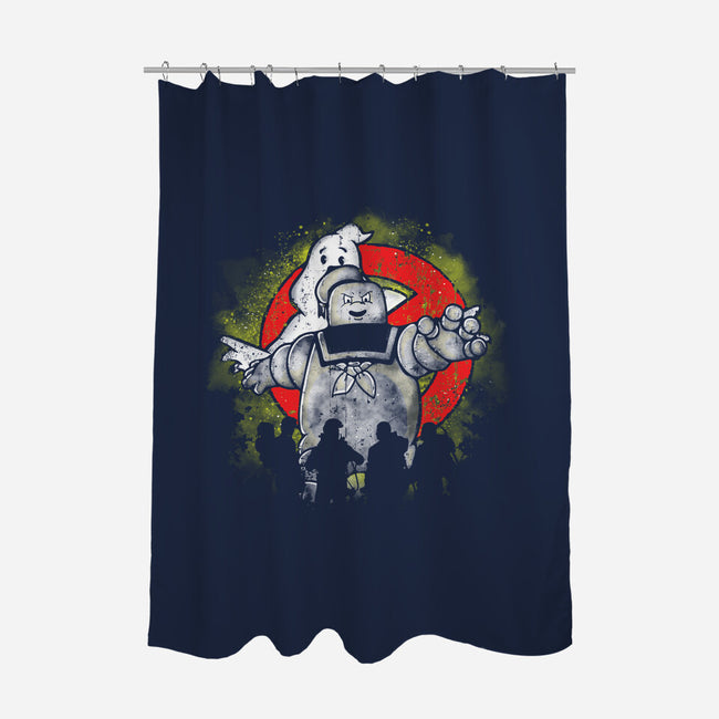 Mr Stay-Puft-none polyester shower curtain-turborat14