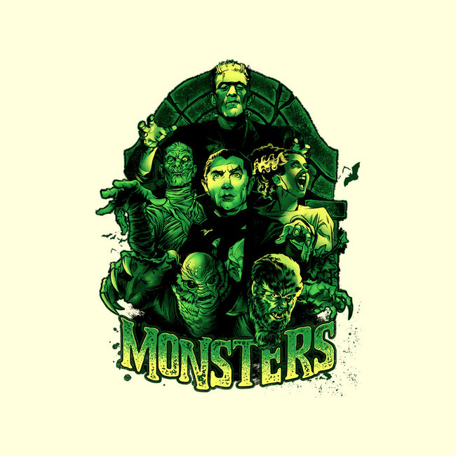 Monsters-none removable cover w insert throw pillow-Conjura Geek