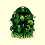 Monsters-none removable cover w insert throw pillow-Conjura Geek