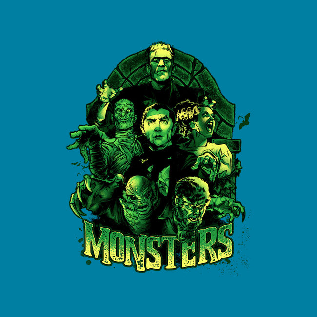 Monsters-none polyester shower curtain-Conjura Geek