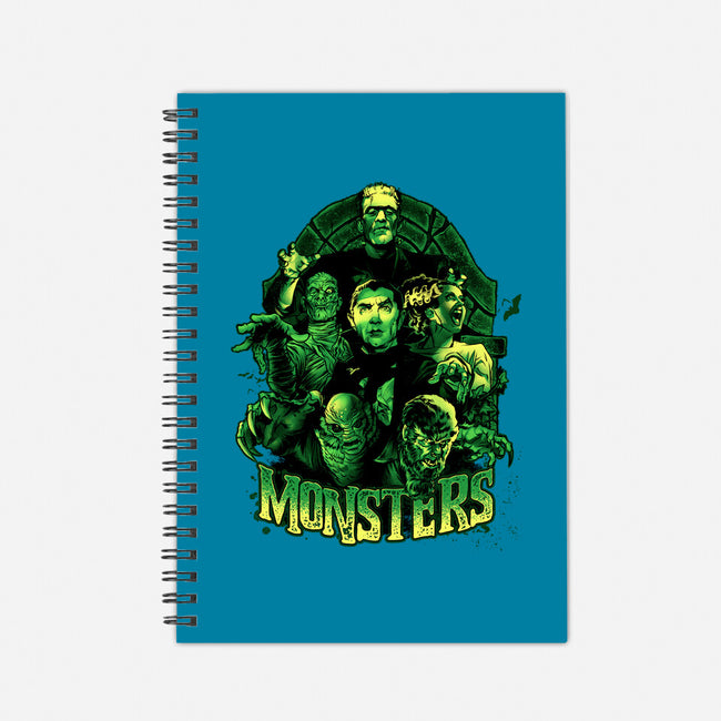 Monsters-none dot grid notebook-Conjura Geek