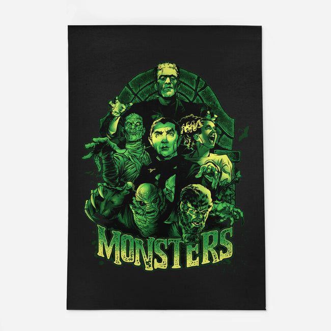 Monsters-none indoor rug-Conjura Geek