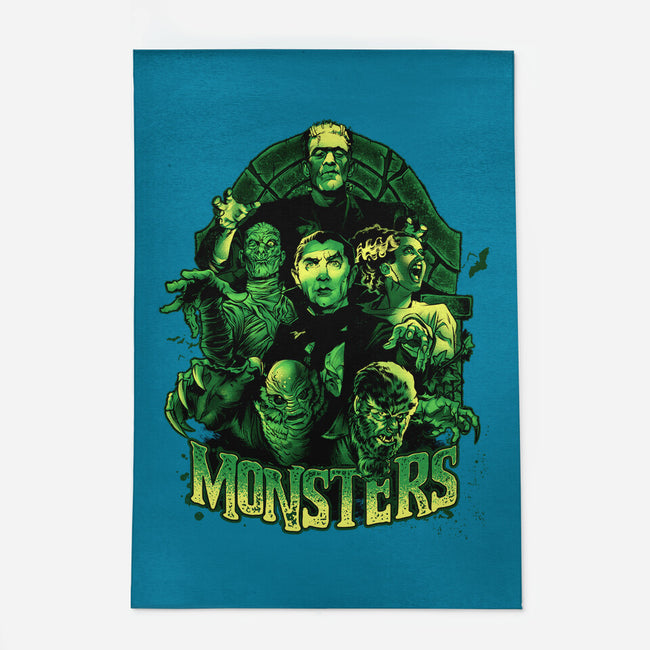 Monsters-none indoor rug-Conjura Geek