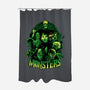 Monsters-none polyester shower curtain-Conjura Geek