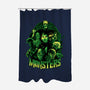 Monsters-none polyester shower curtain-Conjura Geek