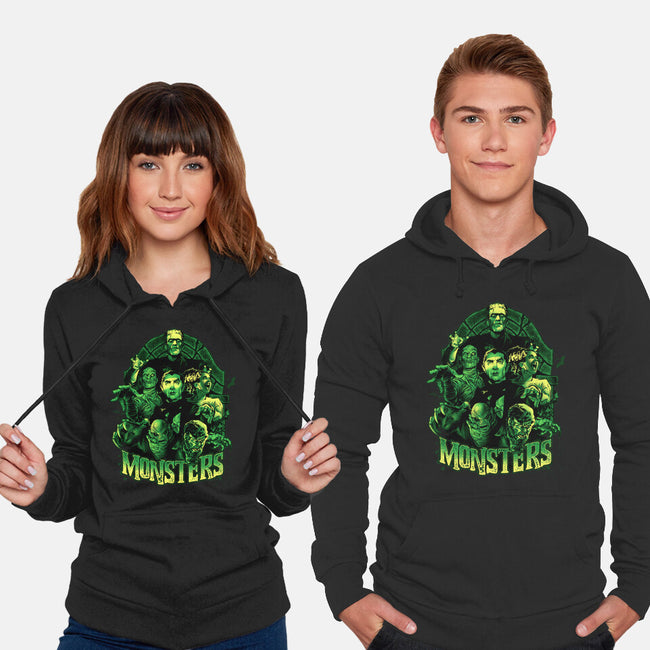 Monsters-unisex pullover sweatshirt-Conjura Geek