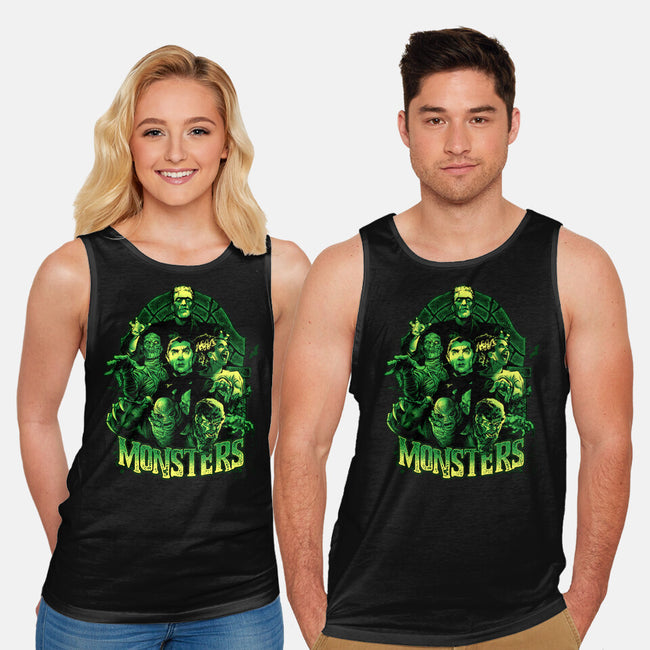 Monsters-unisex basic tank-Conjura Geek