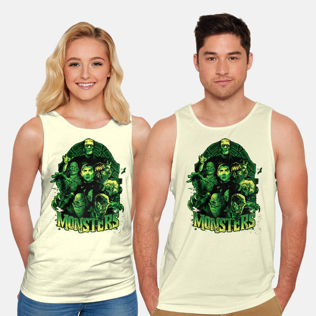 Monsters-unisex basic tank-Conjura Geek