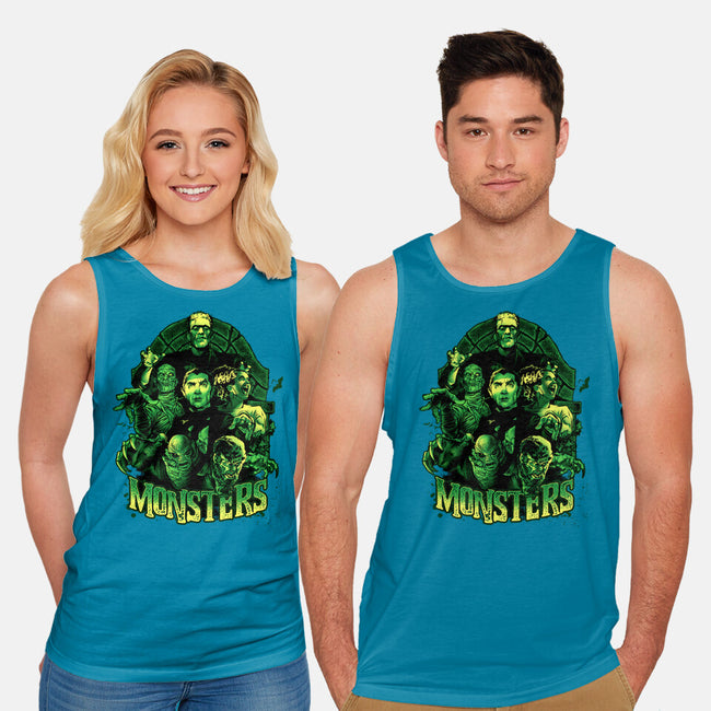 Monsters-unisex basic tank-Conjura Geek