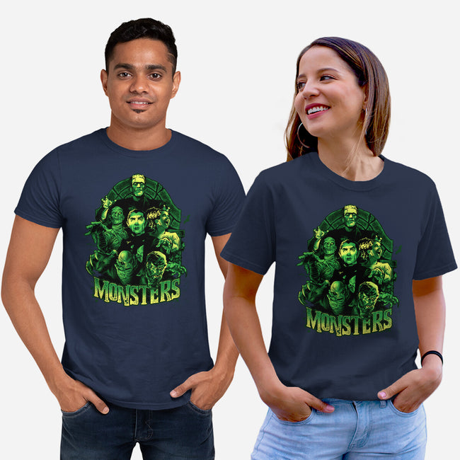 Monsters-unisex basic tee-Conjura Geek