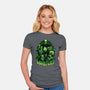 Monsters-womens fitted tee-Conjura Geek