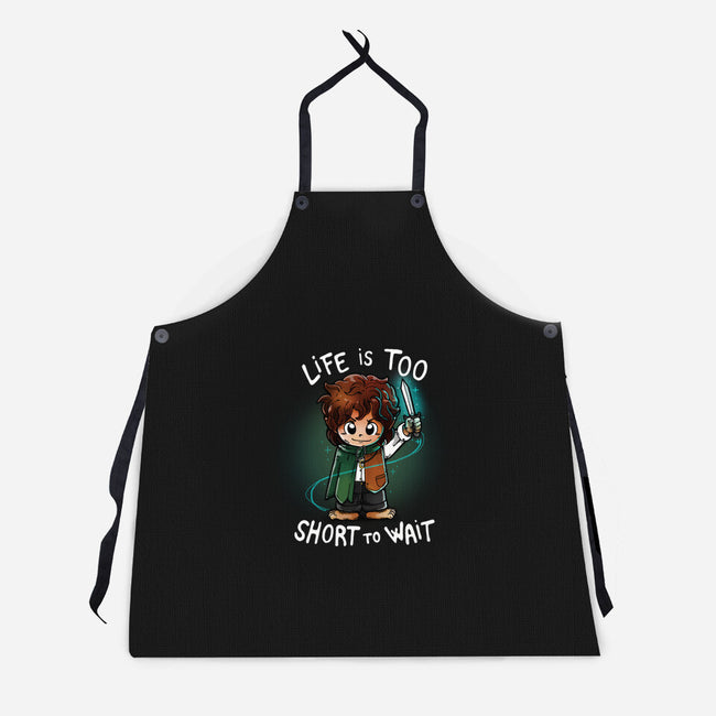 Short Life-unisex kitchen apron-Vallina84