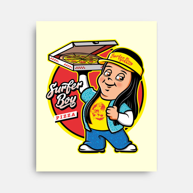 Pizza Boy-none stretched canvas-Olipop