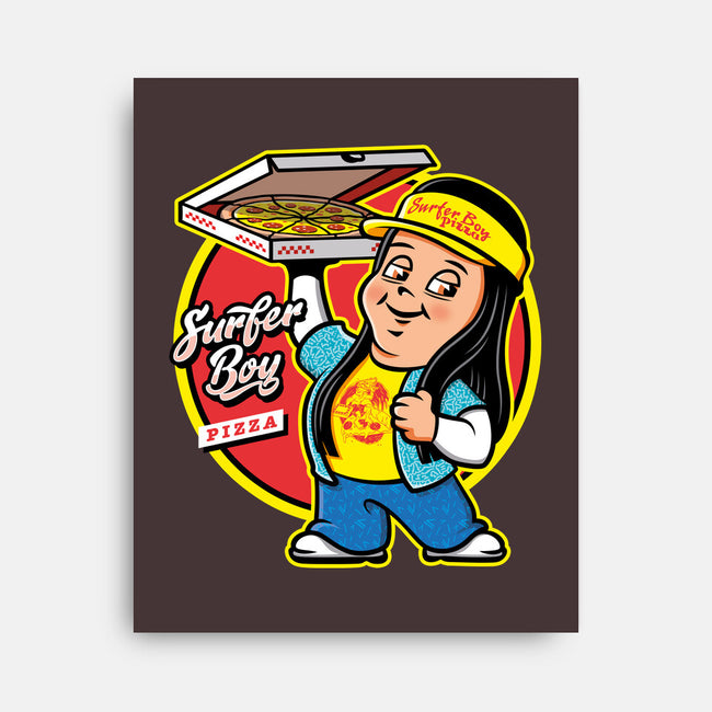 Pizza Boy-none stretched canvas-Olipop