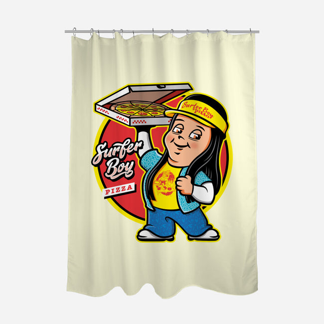 Pizza Boy-none polyester shower curtain-Olipop