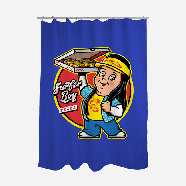 Pizza Boy-none polyester shower curtain-Olipop