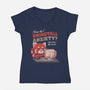 How Do I Uninstall Anxiety-womens v-neck tee-eduely