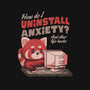 How Do I Uninstall Anxiety-womens fitted tee-eduely