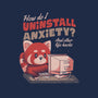 How Do I Uninstall Anxiety-womens v-neck tee-eduely