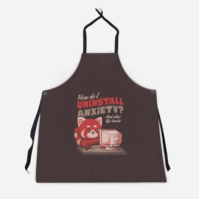 How Do I Uninstall Anxiety-unisex kitchen apron-eduely