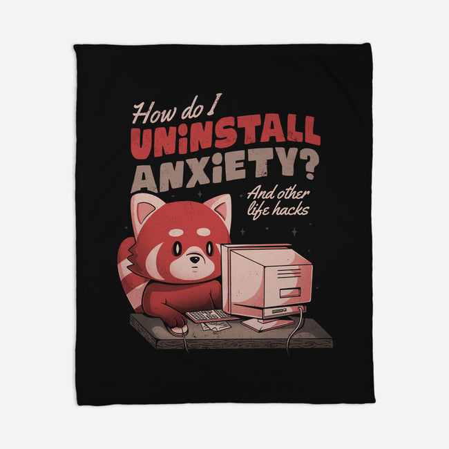 How Do I Uninstall Anxiety-none fleece blanket-eduely