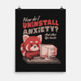 How Do I Uninstall Anxiety-none matte poster-eduely