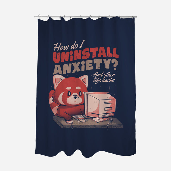 How Do I Uninstall Anxiety-none polyester shower curtain-eduely
