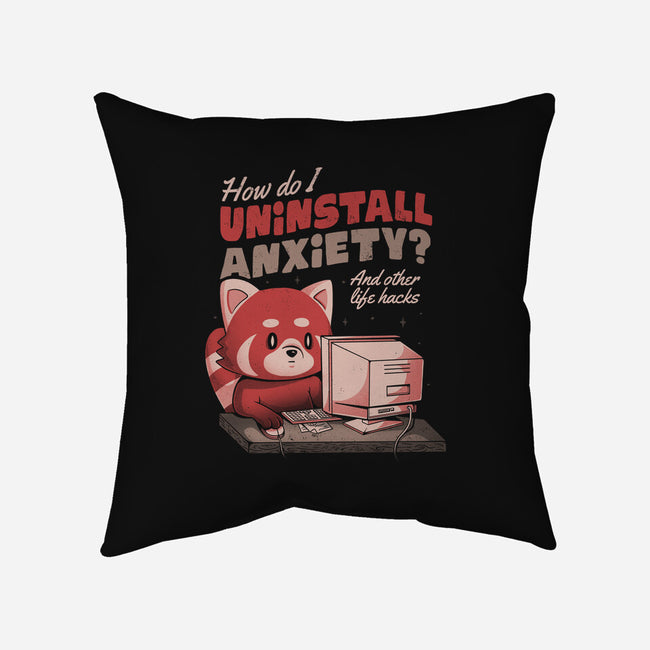 How Do I Uninstall Anxiety-none removable cover w insert throw pillow-eduely