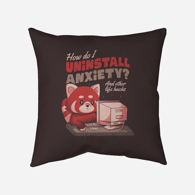 How Do I Uninstall Anxiety-none removable cover w insert throw pillow-eduely