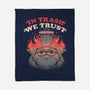 In Trash We Trust-none fleece blanket-eduely