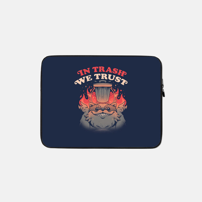 In Trash We Trust-none zippered laptop sleeve-eduely