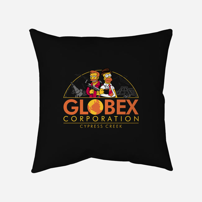 Globex Corp-none removable cover throw pillow-se7te