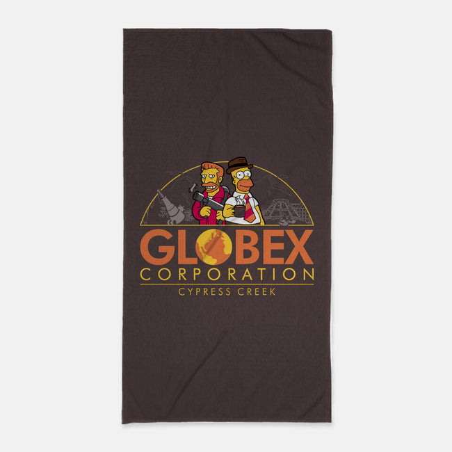 Globex Corp-none beach towel-se7te
