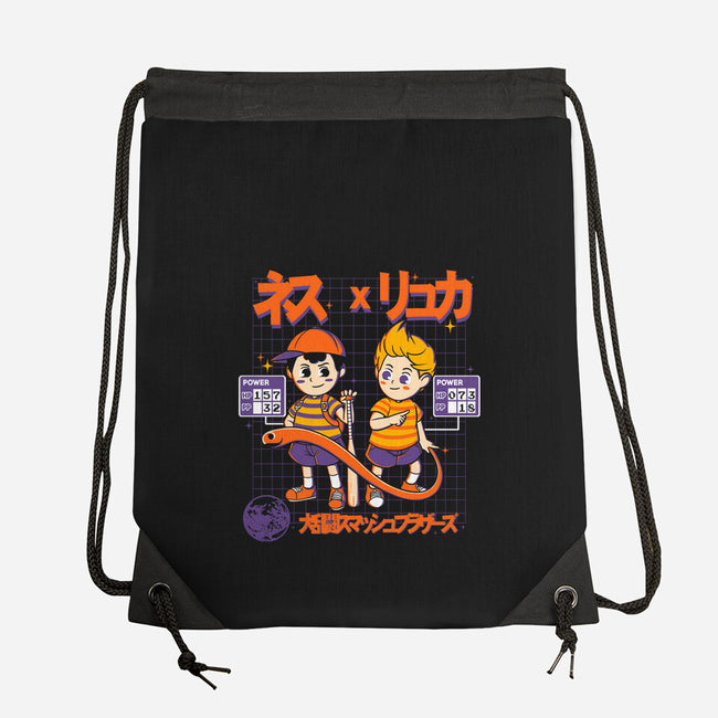Retro Player-none drawstring bag-Douglasstencil