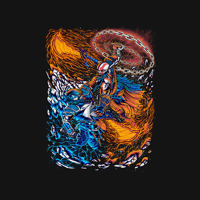 Fire And Thunder-womens v-neck tee-alanside